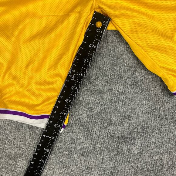 A Herd Of Bison Men's Basketball Shorts Yellow Purple Unity Lakers Colors y2k - Picture 2 of 10